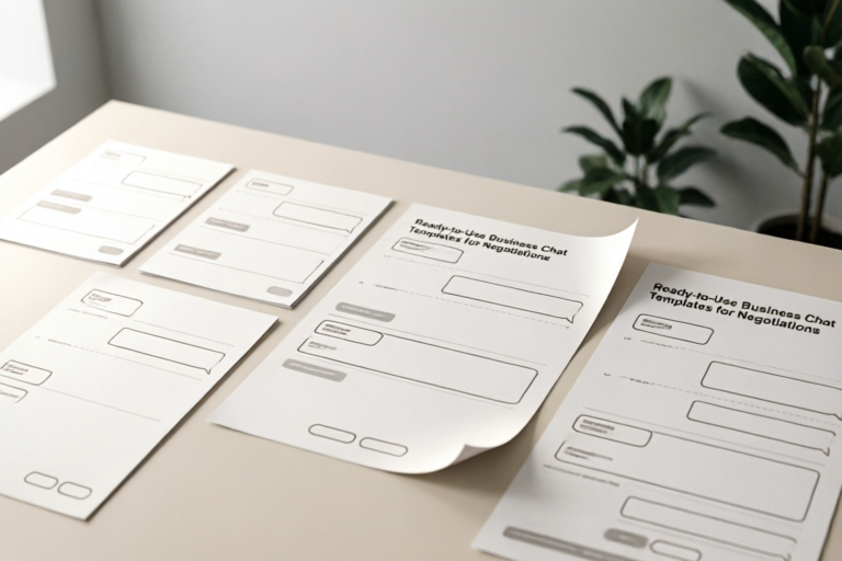 Ready-to-Use Business Chat Templates for Negotiations