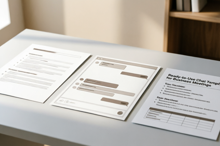 Ready-to-Use Chat Templates for Business Meetings
