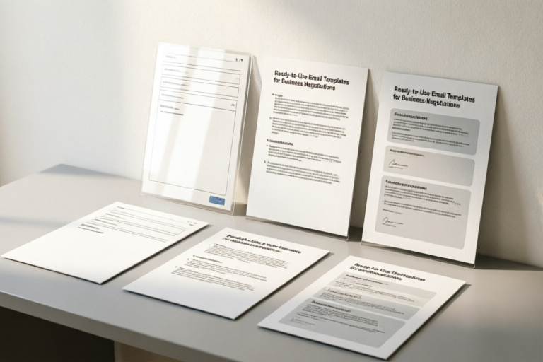 Ready-to-Use Email Templates for Business Negotiations