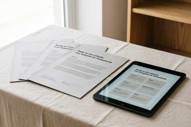 Ready-to-Use LinkedIn Post Templates for Professionals