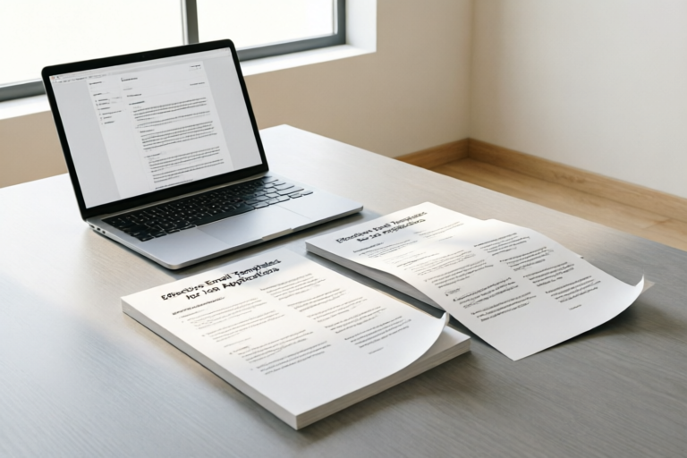 Effective Email Templates for Job Applications