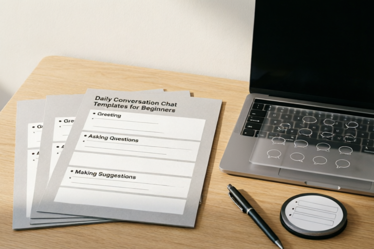 Daily Conversation Chat Templates for Beginners