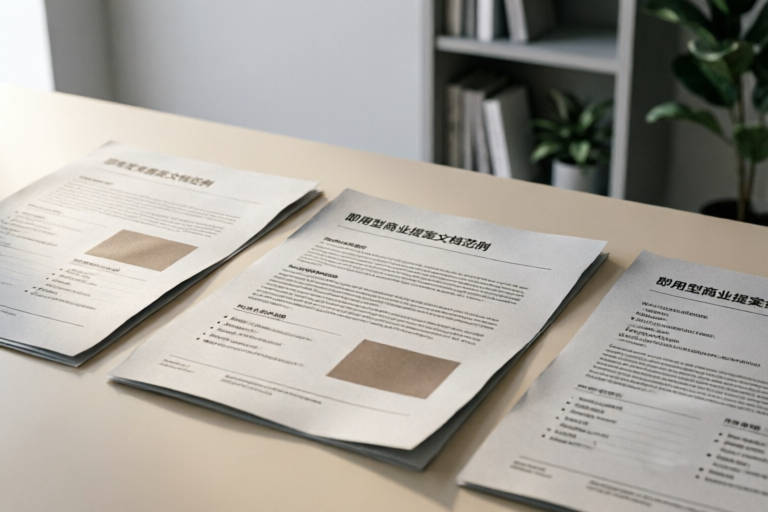 Ready-to-Use Business Proposal Document Examples