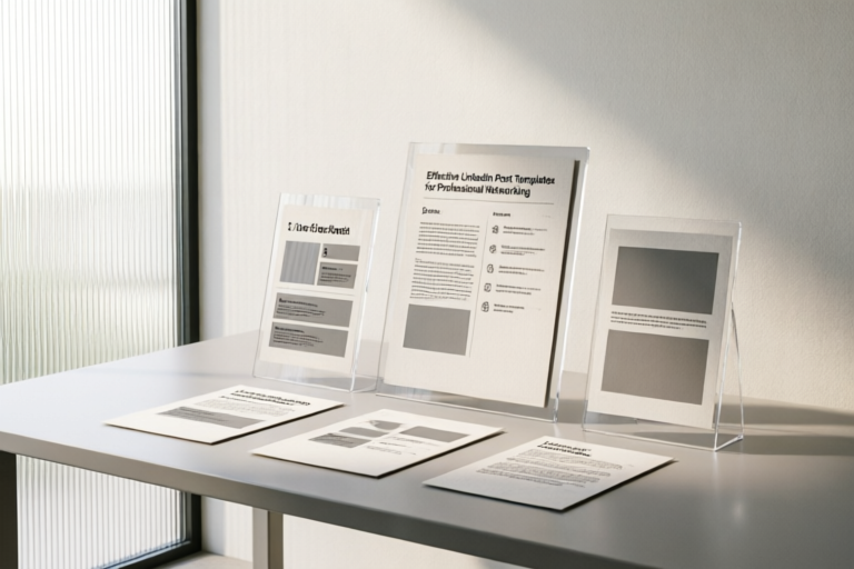 Effective LinkedIn Post Templates for Professional Networking
