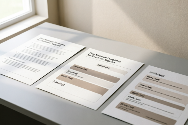 Free Message Templates for Customer Support