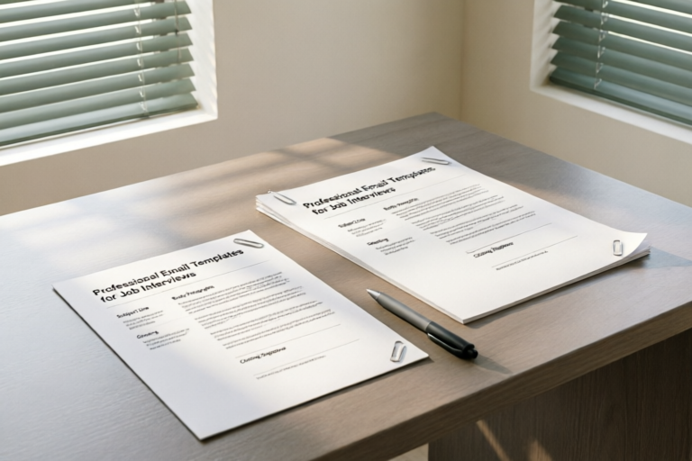Professional Email Templates for Job Interviews