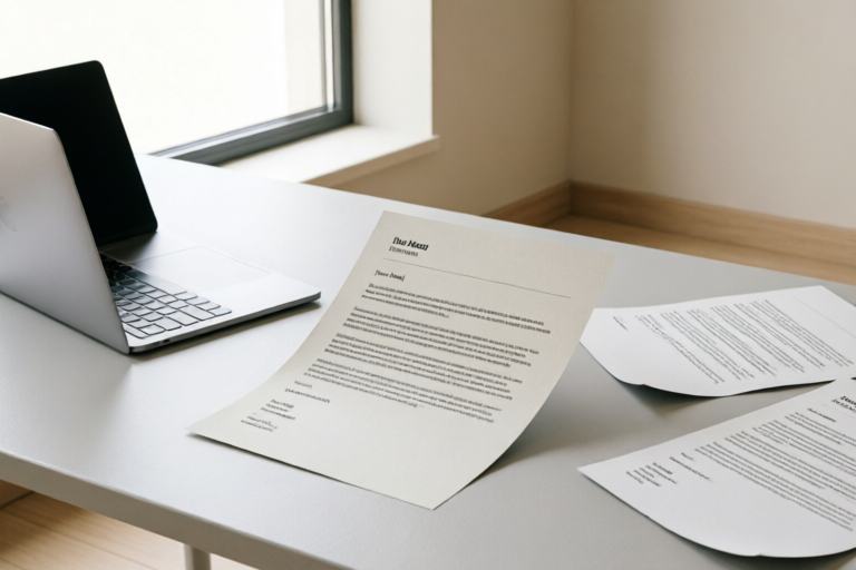 Template for Professional Job Application Emails