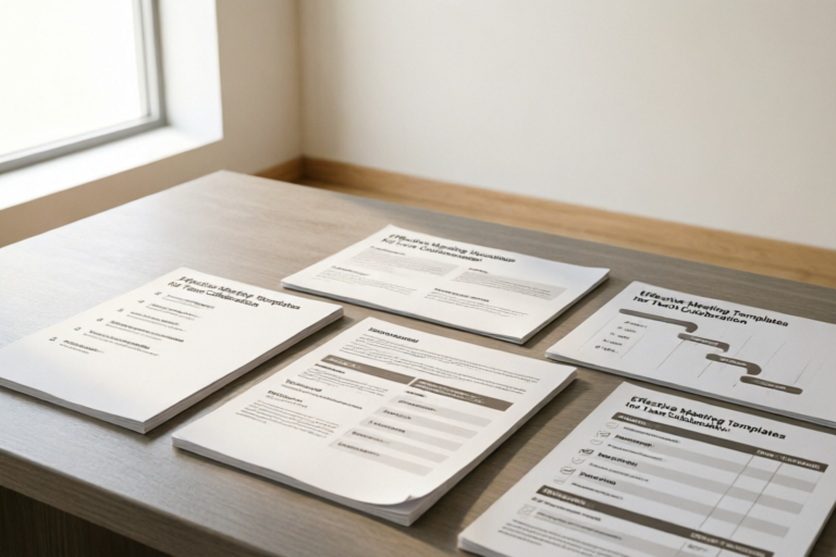 Effective Meeting Templates for Team Collaboration
