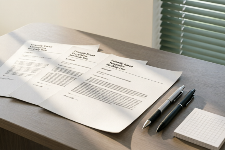 Examples of Friendly Email Templates for Daily Use