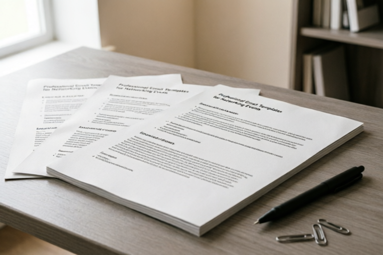 Professional Email Templates for Networking Events