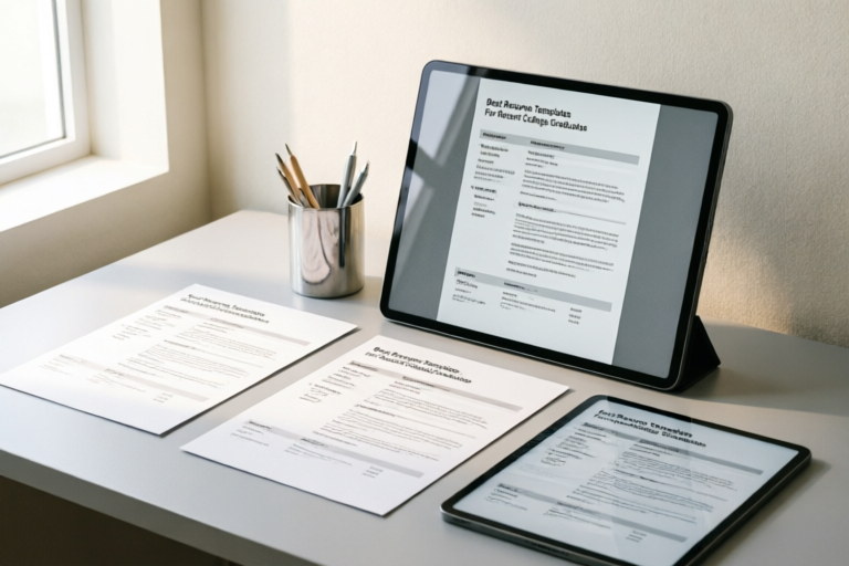 Best Resume Templates For Recent College Graduates