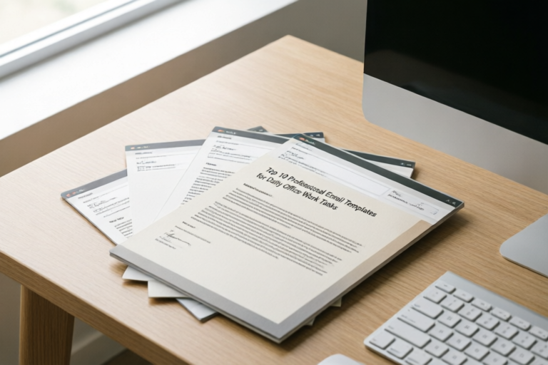 Top 10 Professional Email Templates for Daily Office Work Tasks