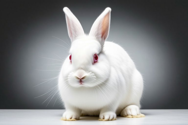 Meet the Rare Hotot Rabbit: A Mystery in White